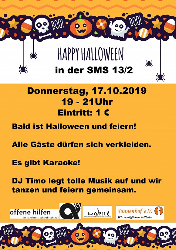 Disco in der SMS / Halloween Disco